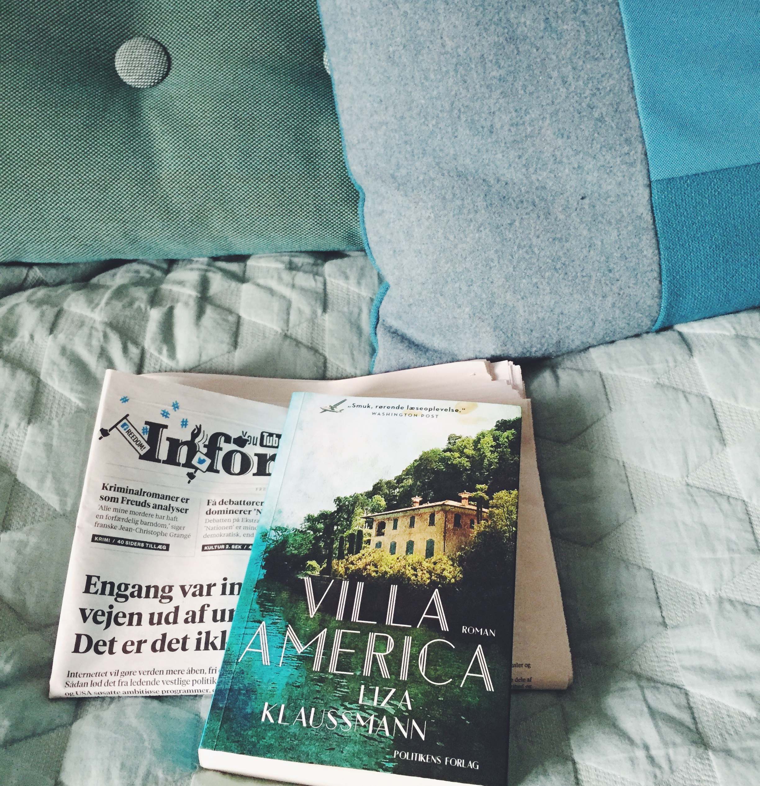 Et billede af bogen Villa America, der er skrevet af Liza Klausmann.